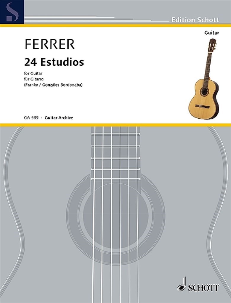 Jose Ferrer Y Esteve: Estudios For Solo Guitar